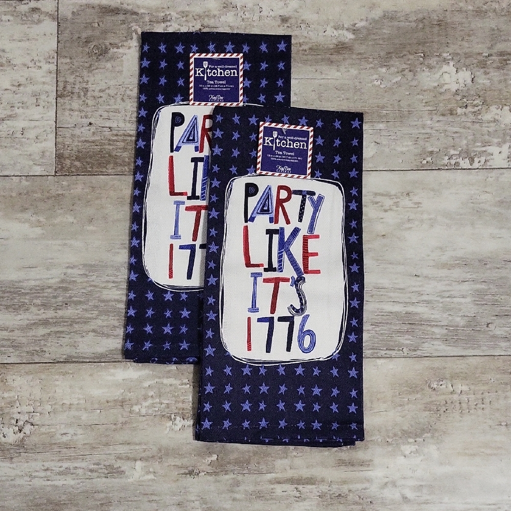 2 Cotton Kitchen Tea Towels